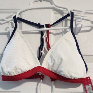 Xhilaration Red, White, and Blue Bikini Top D/DD Bottoms XL